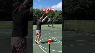 3 In A Row Ping Pong Ball Frisbee Basketball Trick Shot #Shorts #Trickshots #Trickshot