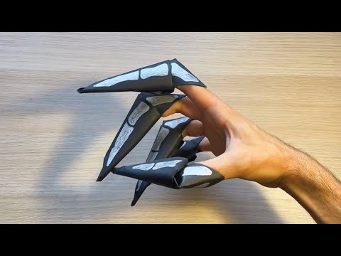 Las mejores GARRAS ESQUELETO para este Halloween! (Super facil de hacer!)￼