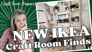 NEW IKEA Craft Room Finds || Ikea Hacks || Craft Room Organization