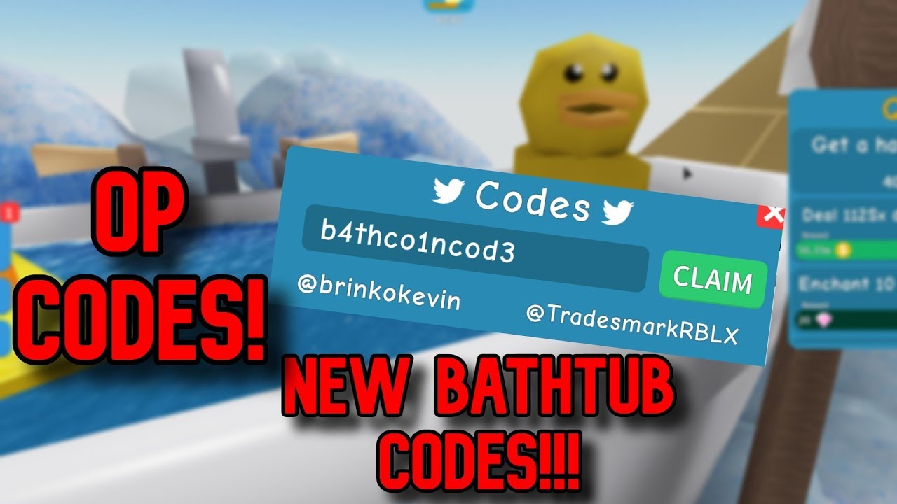  OP NEW BATHTUB CODES Roblox Unboxing Simulator YouTube