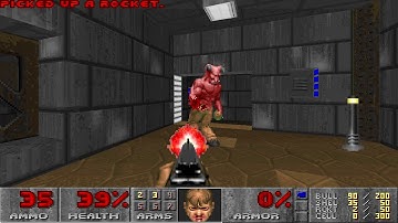 Doom 2 Unleashed Map16 UV Speed in 1m18s by Beginner