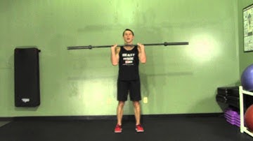 2 1 Clean to Reverse Barbell Curl - HASfit Biceps Exercise - Barbell Bicep Exercises