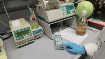 Measuring water content in solvent using Karl-Fischer titration