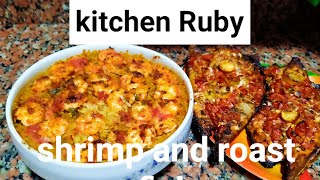 Shrimp casserole and roast fish in every different way ?? طاجن الجمبرى والسمك المشوى بطريقه مختلفه