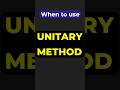 Most Students Get This Wrong in Unitary Method 🚫