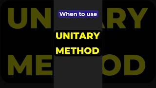 Most Students Get This Wrong in Unitary Method 🚫