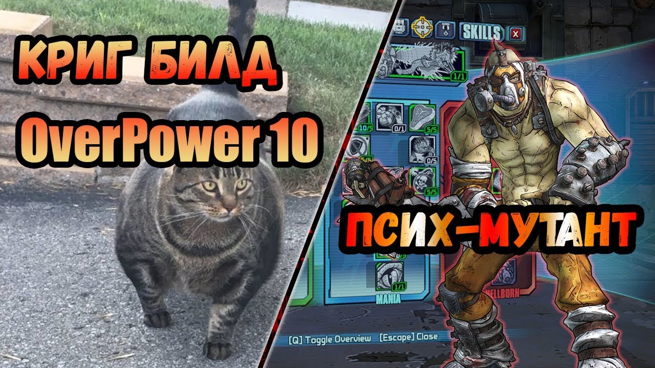 Borderlands 2 | Криг. Билд на 80+OP10 | Псих-мутант