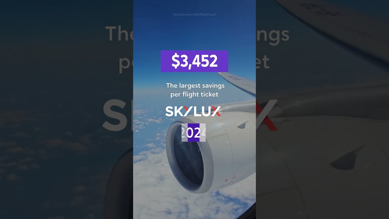 How Much Can You Save on Business & 1st Class with Skylux?