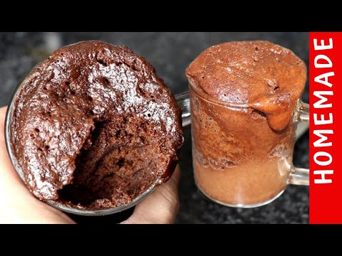 1 Minute Microwave Brownie In A Mug Eggless by (HUMA IN THE KITCHEN)