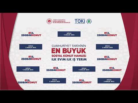 DÜZCE 250 BİN SOSYAL KONUT KURASI