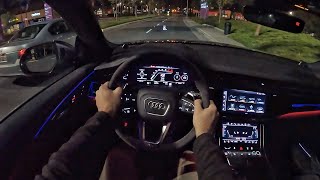 2023 Audi RSQ8 POV Night Drive (3D Audio)(ASMR)