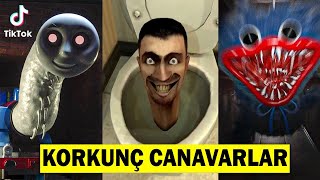 TİKTOK'daki EN KORKUNÇ CANAVARLAR 😱 En Korkunç Tiktok Videoları (Skibidi Toilet , Huggy Wuggy)