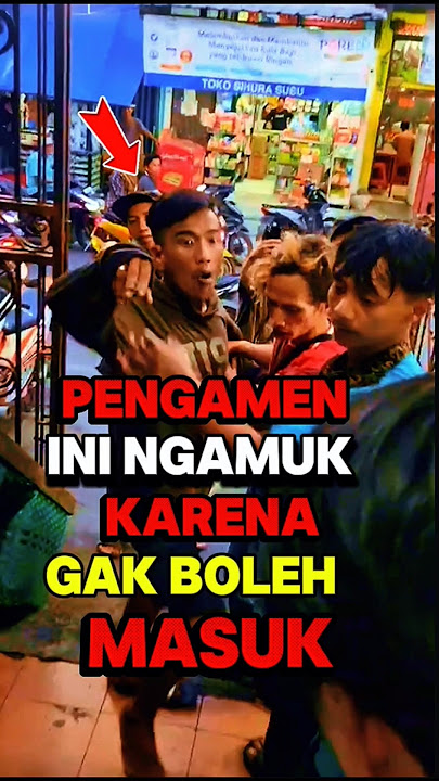 This busker went berserk because he wasn't allowed to enter a shop