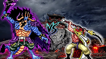 Kaido Hybrid Form V2 (New) VS White Beard V2 in Jump Force Mugen