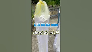 Lưới Dù Đánh Cá Nóc, Trê, Rô ( Cao 1m x 100m 4cm ) Nặng 3,5kg