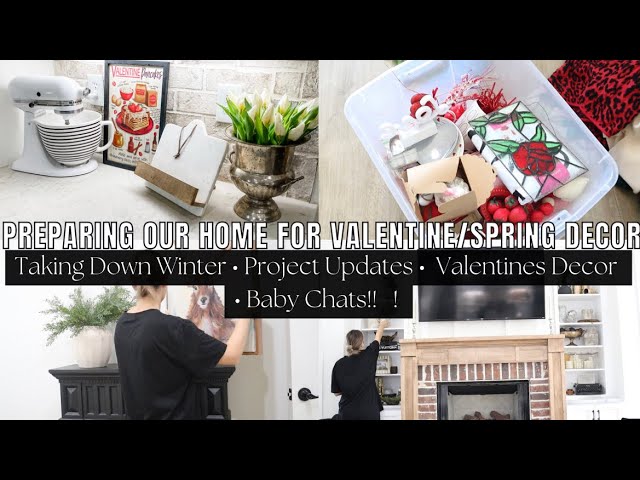 PREPARING OUR HOME FOR VALENTINE/SPRING DECOR!???????? - YouTube