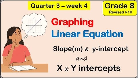 [Tagalog] Graphing linear equation two variables Math 8 matatag Third quarter week 4 Revised k to 10