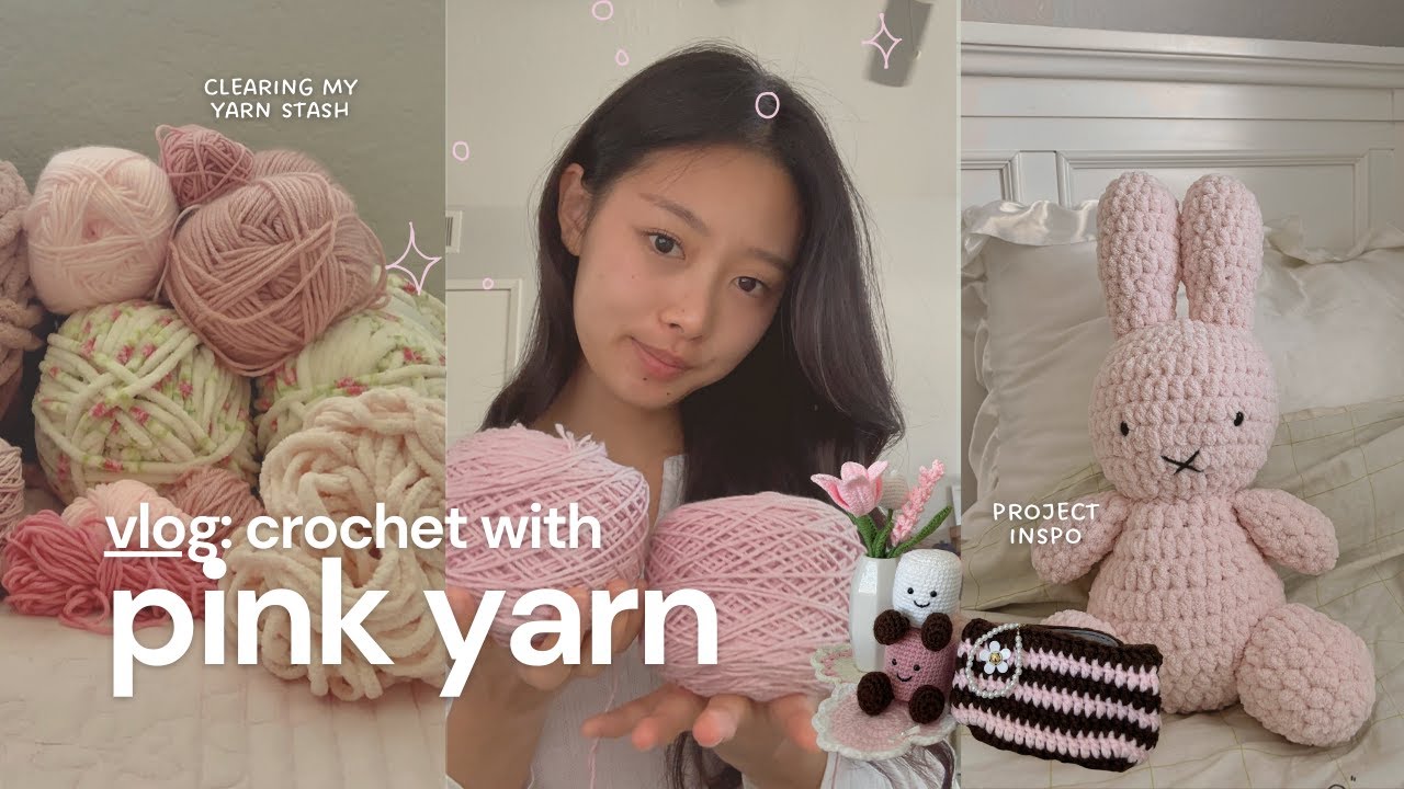 Вязание крючком с розовым (+схемы) ✧˖ | уютный видеоблог о вязании крючком, идеи для проектов, по...