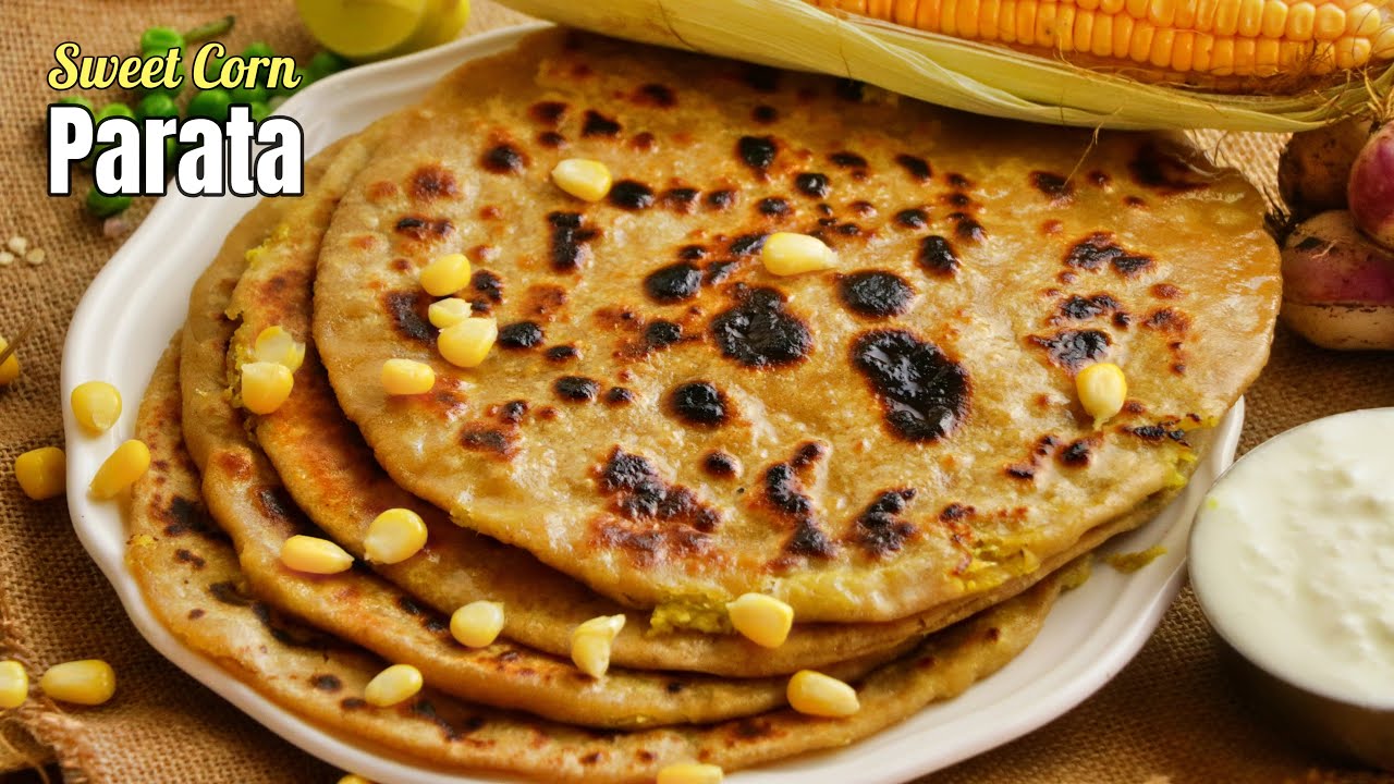 బెస్ట్ టిప్స్ తో పరోటా Yummy Sweet corn Paratha Recipe in Telugu by Vismai food. Parata
