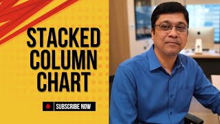 Stacked Column Chart#excel #exceltraining #exceltutorialforbeginners #charts