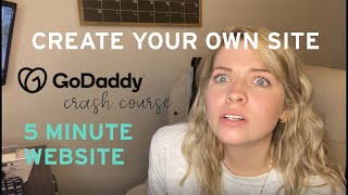 Full Create Your Own Website | 5 Minute ECommerce Site | GoDaddy Platform News