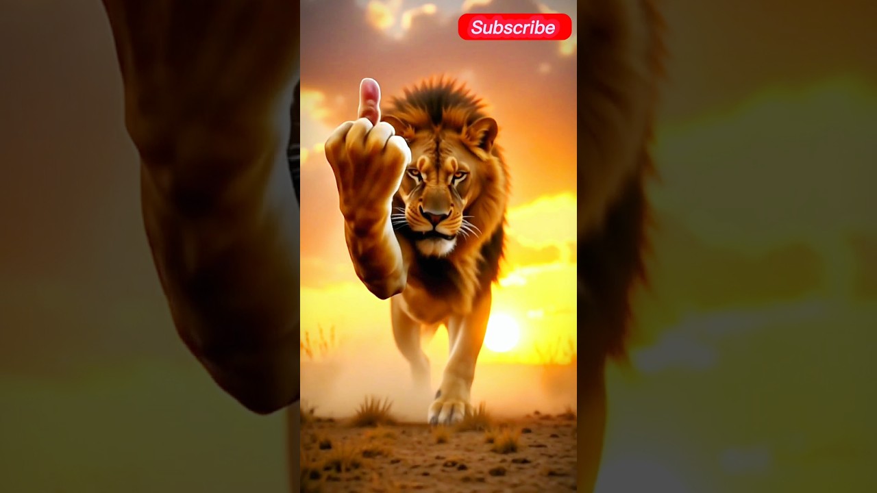 When the King of Jungle Has No Chill 🦁🖕 | Most Savage Lion Moment Ever Caught! , Lion funny video