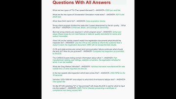 Smog Check Inspector Exam CA Questions With All Answers22 video