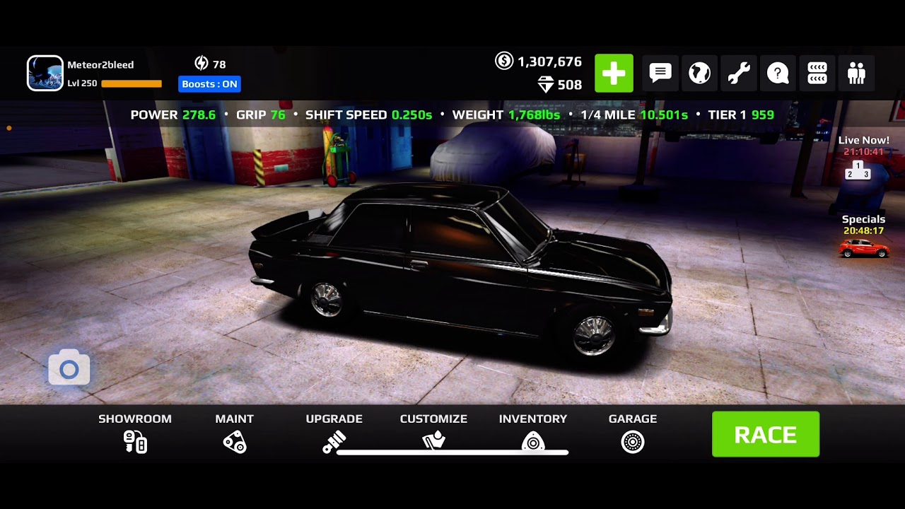 Rush racing 2 Datsun 959 tune 10.50