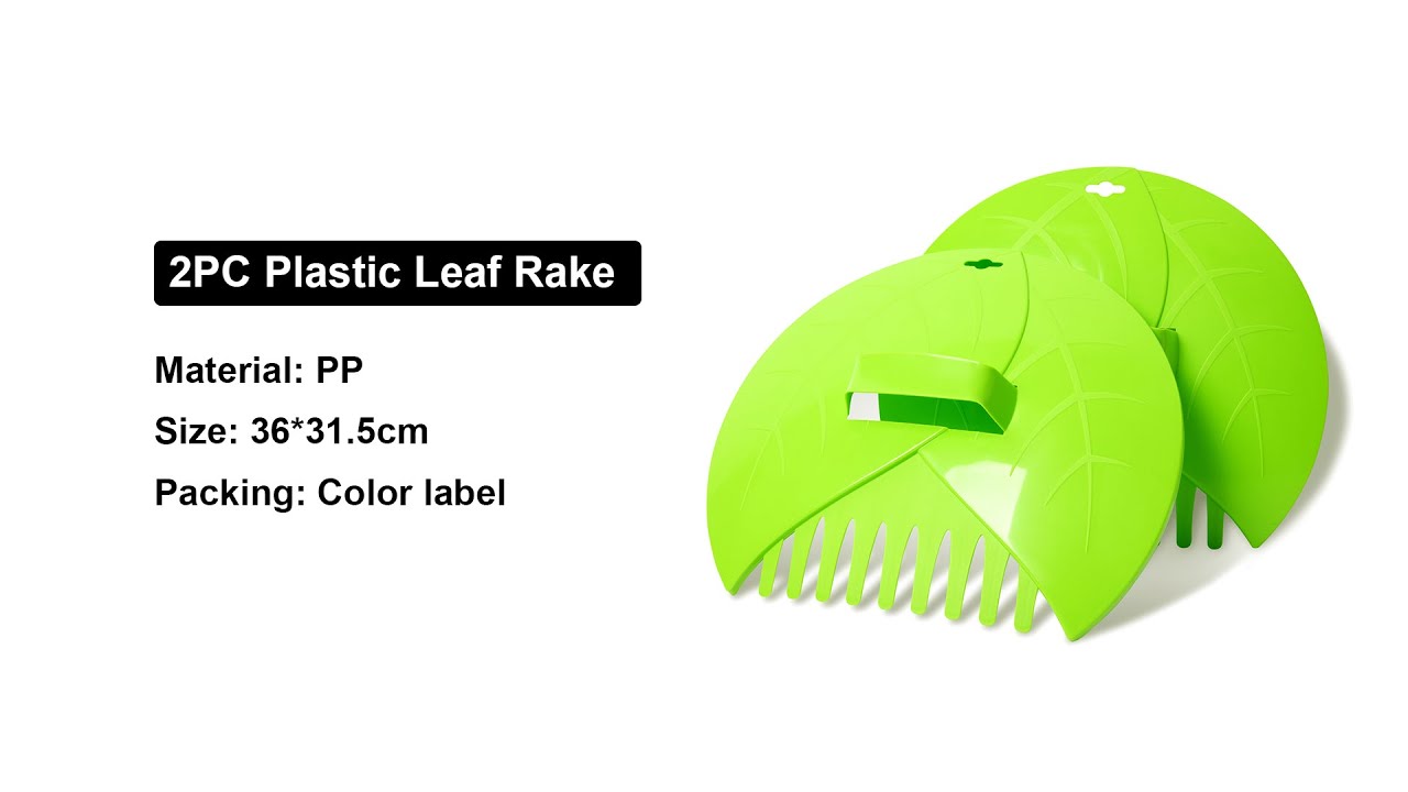 VERTAK 2pcs Plastic Leaf Rake Lightweight Leaf Scoops Hand Rakes TG2203045