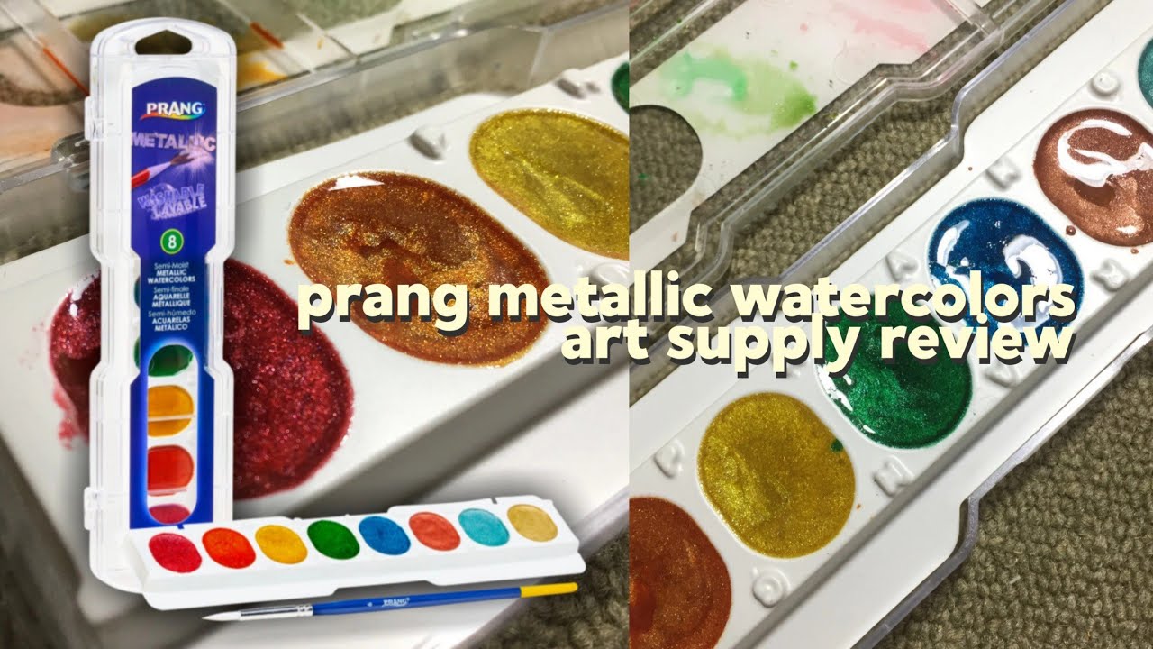 Prang Metallic Washable Watercolors 8 Assorted Colors