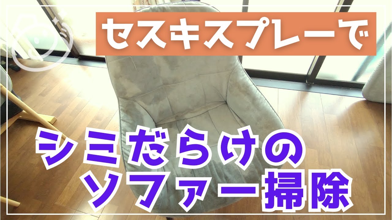 ソファの掃除 シミだらけの布製ソファを掃除してみた｜お掃除らいふ