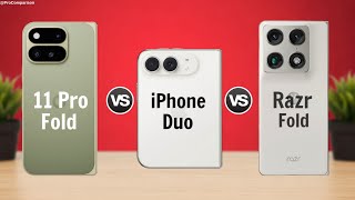 Google Pixel 11 Pro Fold vs Apple iPhone Duo vs Moto Razr Fold || Full Comparison 