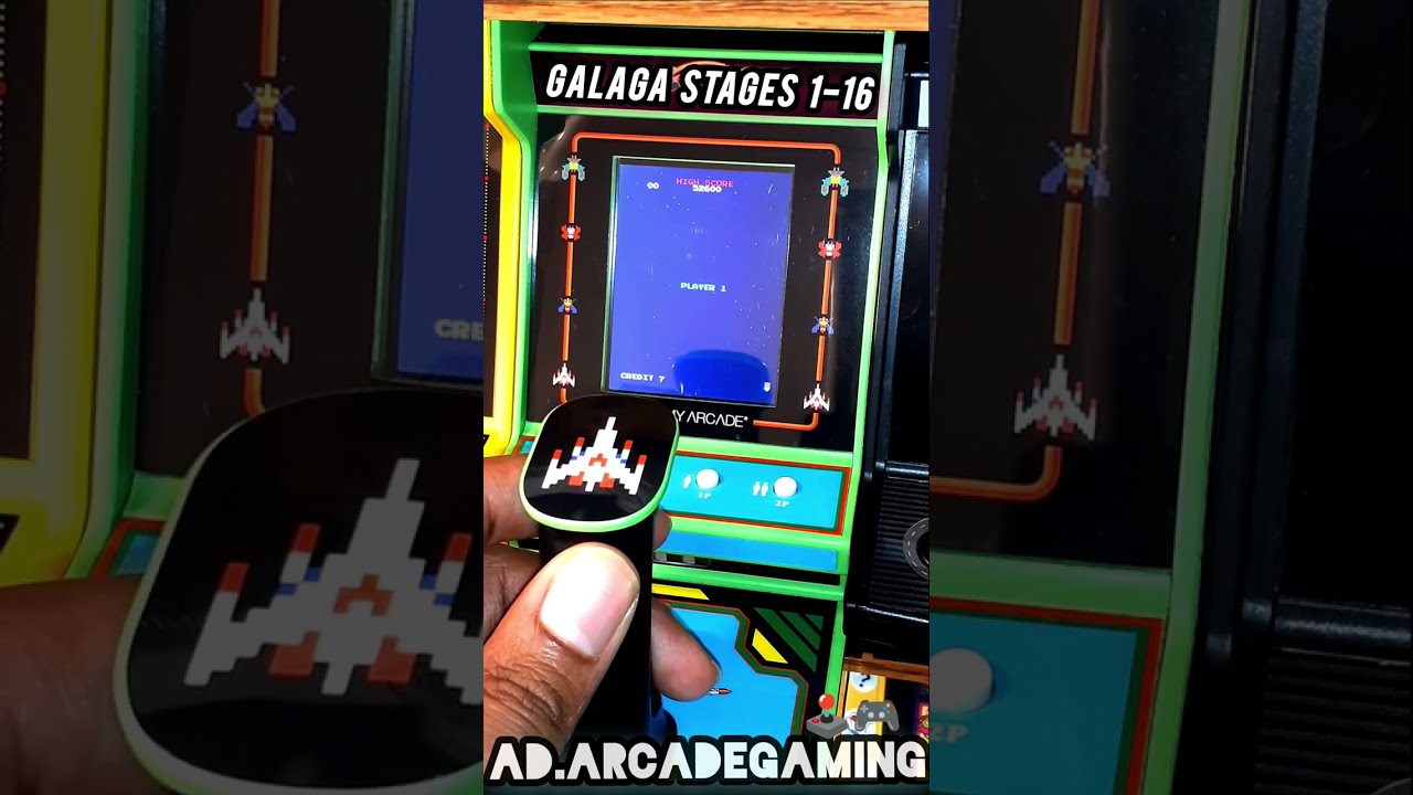 Galaga ☆ Stages 1-16 - My Arcade Joystick Player Longplay