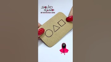 how to diy squid game invitation card🔺#squidgame #diy #challenge #craft #howto