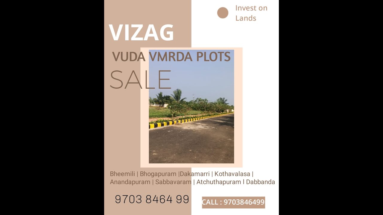 Plots in BheemiliVizagVmrda open land for sale in vizag YouTube