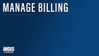 Manage Billing - AAA Login Tutorial