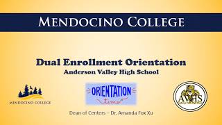 Student Dual Enrollment Orientation   F20 AVHS