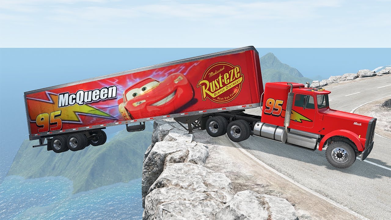 БЕЗУМНАЯ МОЛНИЯ ГРУЗОВИК МАККУИНА ПРОТИВ ЭКСТРИМАЛЬНО ОПАСНОЙ ДОРОГИ 05