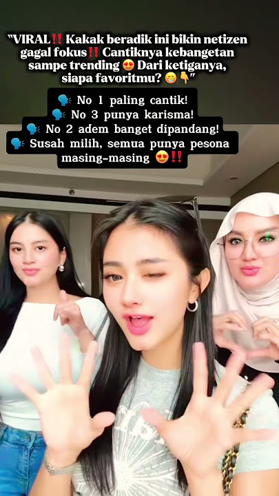 3kakak beradik viral‼️Pada rebutan no 3‼️ #shortvideo