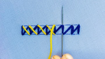 Hand Embroidery ZigZag Stitch for Beginners!