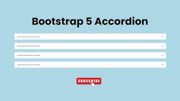 Secrets to Stunning Bootstrap 5 Accordion Creation | Bootstrap 5 Accordion Design
