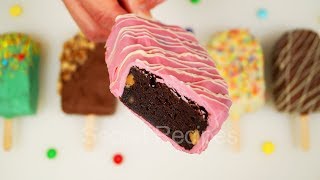 Мороженое на палочке, которое точно не растает | Brownie ice cream Мороженое на палочке, которое точно не растает | Brownie ice cream