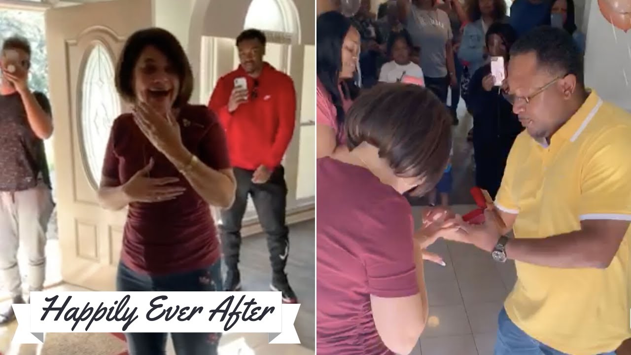 Surprise Proposal For Woman As She Enters New Home
