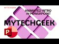 How to create Professional PowerPoint Slide -  Intro #15 | Title Slide with animation