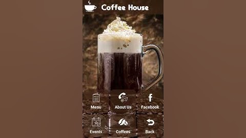 KivyMD - demo application "Coffee Menu"