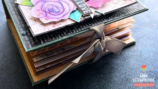 Mini Birthday Scrapbook tutorial for beginners #handmadescrapbook #growingcraft #diycraftsnew #craft