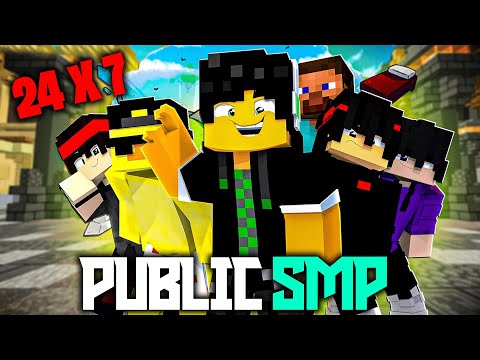MINECRAFT LIVE || PUBLIC SMP LIVE | JAVA + PE | 24/7 | FREE TO JOIN