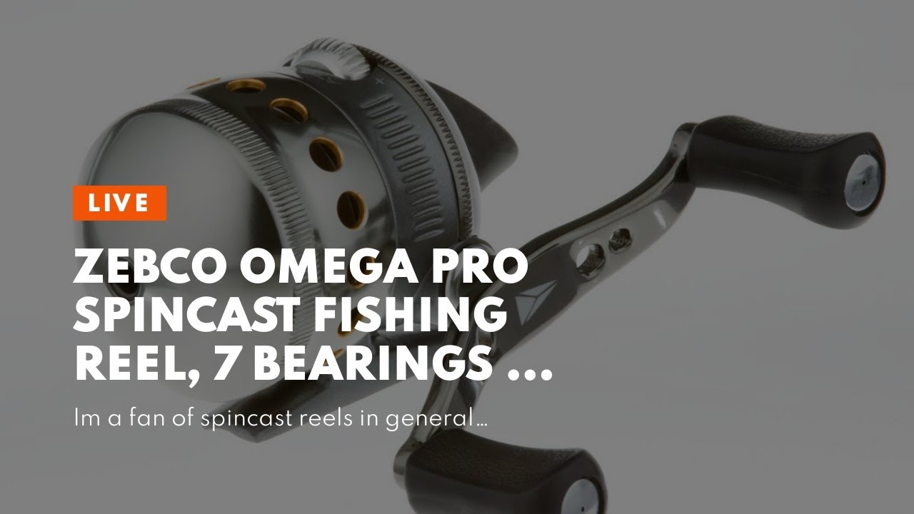 Zebco Omega Pro Spincast Fishing Reel, 7 Bearings (6 + Clutch