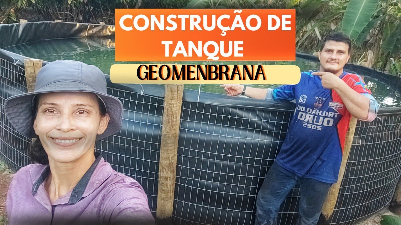 Nosso primeiro reservatório de água com geomembrana. Simples e eficiente!