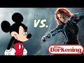 Black widow vs mickey on the dorkening